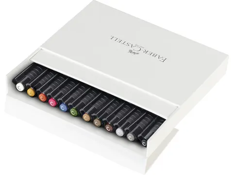 Tekenstift Faber-Castell Pitt artist kalligrafieset Studiobox 12 stuks