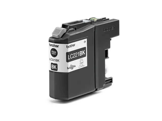 Brother LC221BK, Zwart, 1 stuk(s), 260 pagina's, Enkele verpakking