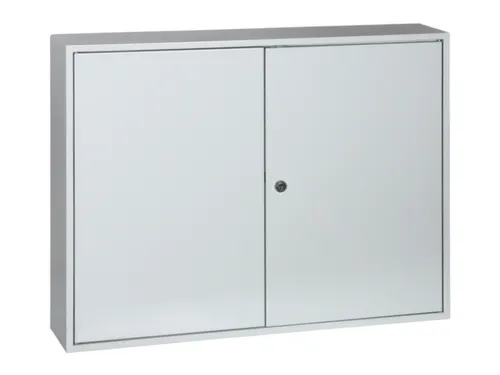 Sleutelkast 550X730X140Mm 300Haakjes 2Deuren Ral7035 cilinderslot