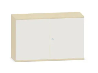 kantoorkast,HxBxD 770x1200x430mm,decor romp esdoorn,decor front wit - 1