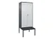 locker voor scheiding van kleding,HxBxD 2120x800x815mm,2vak