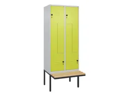 Z-garderobekast,HxBxD 2120x800x815mm,4vak,vak B 400mm,draaigrendel