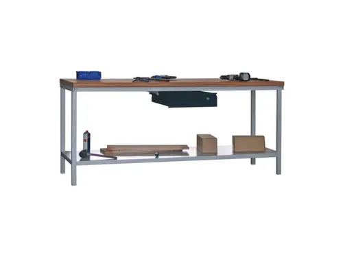 Werkbank 900x2000x700mm 1lade Frame/behuizing Ral7035 Front Ral7016