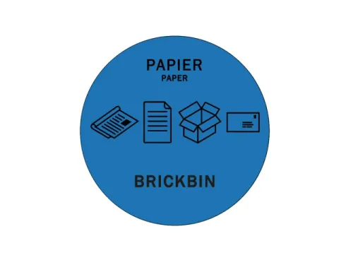 Brickbin Forex Afvalstroomsticker Papier