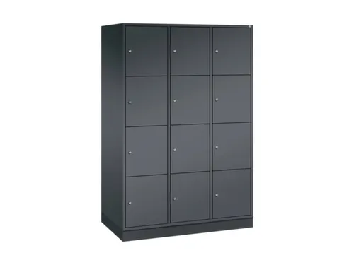 grootvolume-lockersysteem,HxBxD 1950x1220x600mm,3x4vakken,cil.-slot