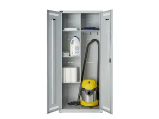schoonmaakkast,HxBxD 1850x800x500mm,4vakken/kledingstang/haken - 3