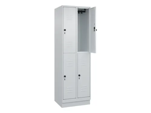 dubbeldekse locker,HxBxD 1950x600x500mm,2x2vak.,vak B 300mm