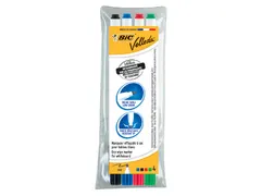 Viltstift Bic Velleda 1721 whiteboard rond fijn assorti set à 4 stuks