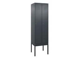locker,HxBxD 2120x600x500mm,2vak,vak B 300mm,cil.-slot,voetonderstel