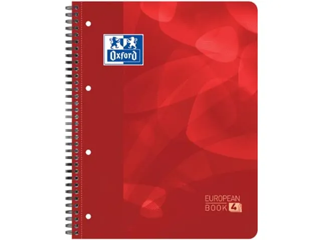 School Projebook spiraalschrift A4 Rood