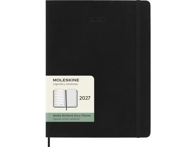 Agenda 2027 Moleskine 12M Planner Weekly 7dag/1pagina xl sc black
