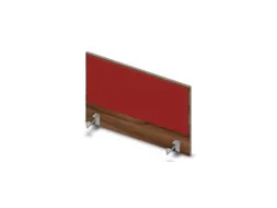opzetpaneel bureau aanbouw achter NP-tiepolo nut BN4011-rood 800mm