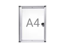 Binnenvitrine wand MAULextraslim whiteboard 1xA4 met slot