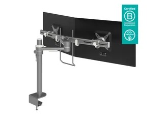 Viewmate monitorarm 2 Schermen Bureau 602 Zilver - 1