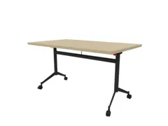 klaptafel,HxBxD 750x1400x800mm,hoekig,T-voet donkergrijs,ovale buis