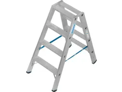 dubbele ladder,beide zijden,2x4treden m. R13-laag,treden met profiel