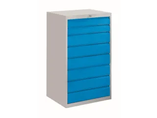 ladekast HxBxD 1200x715x600mm 8laden slot RAL7035 front RAL7035 - 1