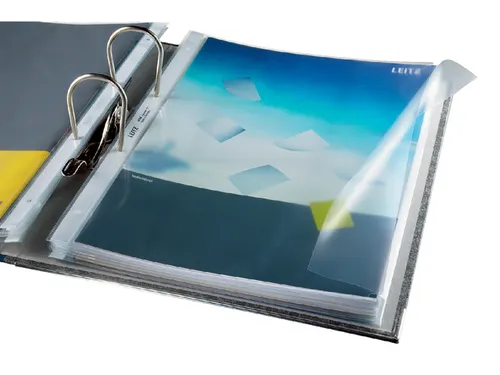 Showtas Leitz 4764 A4 4-gaats PP 0.13mm nerf met klep