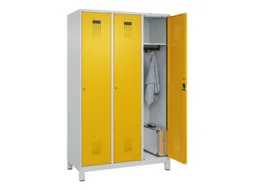 locker,HxBxD 1950x1200x500mm,3vak,vak B 400mm,cil.-slot,voeten