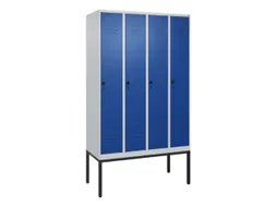 locker,HxBxD 2120x1200x500mm,4vak,vak B 300mm,draaigrendel