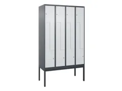 armoire vestiaire Z HxlxP 2120x1200x500mm larg. compart. 150/300mm