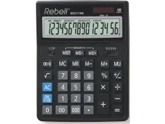 Calculator Rebell-BDC716T-BX zwart desktop