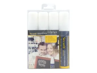 Krijtstift Securit Sma-720 Blokpunt 7-15mm Wit 4 Stuks - 5