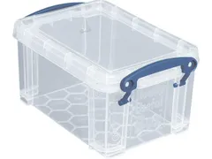 Opbergbox Really Useful 0.7 liter 155x100x80mm transparant wit