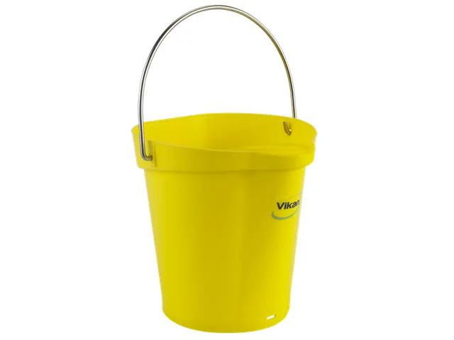 Hygiene 5688-6 emmer, 6 liter geel, maatverdeling en schenktuit