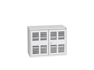 universele kast,HxBxD 800x1050x550mm,2xStalen bodem,draaigrendelslot - 1