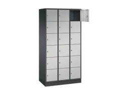 lockerkast,HxBxD 1950x920x500mm,3x6vakken,cil.-slot,sokkel