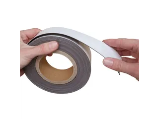 Magneetband beschrijf- en wisbaar MAUL 10mx50mmx1mm wit - 2