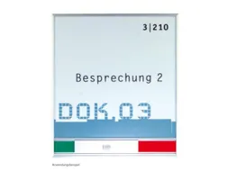 Deurbordje Newage Vrij-/bezet-weergave173x150x6mm Aluminium Profiel