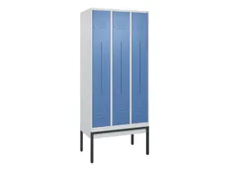 Z-garderobekast,HxBxD 2120x900x500mm,vak B 150/300mm,cil.-slot