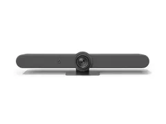 Rally Bar: 6 beamforming-microfoons, PTZ-camera, 2 speakers, 910 x 130