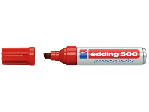 Viltstift edding 500 schuin rood 2-7mm