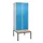 locker met bank,HxBxD 2120x800x815mm,2vak,vak B 400mm,draaigrendel