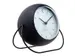 Wekker NeXtime Bubble alarm clock 11x8cm zwart metaal