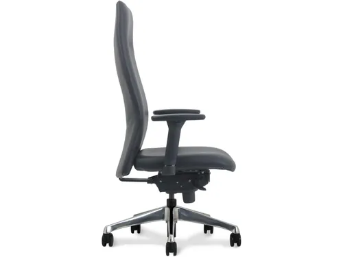 Manager Bureaustoel Luxe Vienna Coupon Leder Zwart