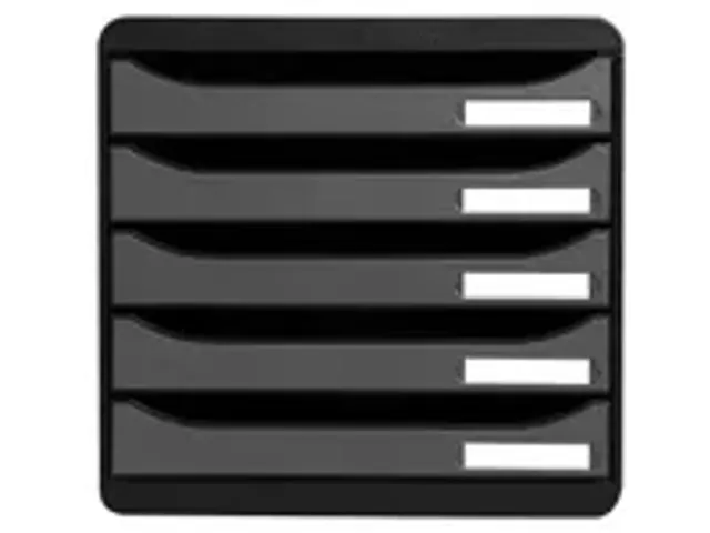 OUTLET Ladenbox A4+ Big-box Plus Classic 5 Laden Zwart Grijs