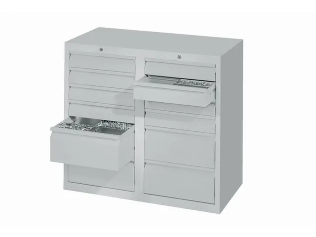 Ladenkast 900x1000x500mm 8+4 Laden Gewoon Uitschuifbaar Geleiderails