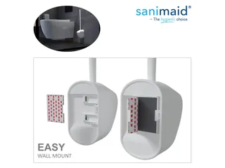 Sanimaid Paris toilet cleaner Wit Met Muurhouder - 3