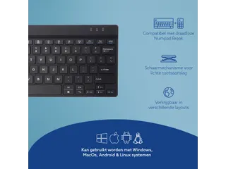 Toetsenbord R-Go Ergonomisch Compact Break QWERTY zwart - 5