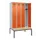 locker met bank,HxBxD 2120x1200x815mm,4vak,vak B 300mm,cilinderslot