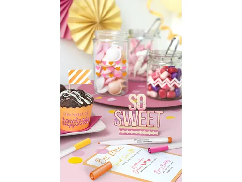 Marker creatief Faber-Castell Goldfaber 1.5 set a 6 stuks Sweet Moment
