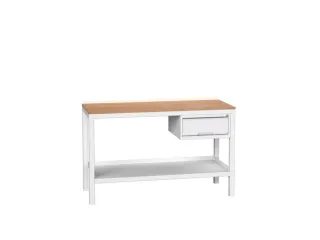 werkbank,HxBxD 930x1500x600mm,multiplexblad,4voeten,uitrusting: lade - 1