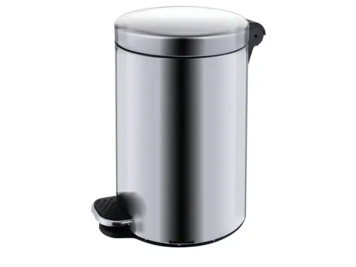 RVS pedaalemmer,5l,HxØ 280x210mm,binnenbak kunststof,romp mat