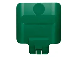 Paneel Rubbermaid Slim Jim Recyclestation voor label groen