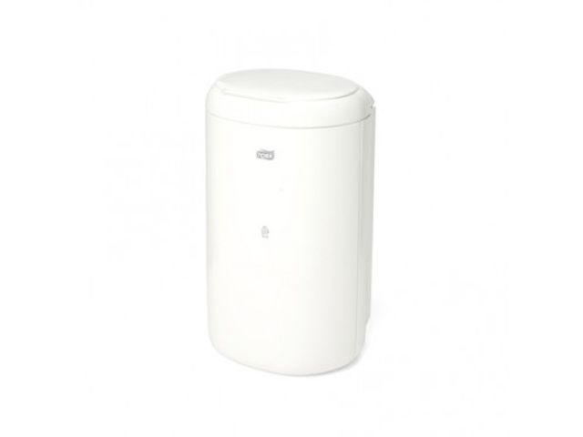 Afvalbak 5 ltr tork, elevation wit, (dames hygiene bakje