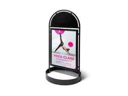 City Sign Elegant Staal 50x70 cm zwart
